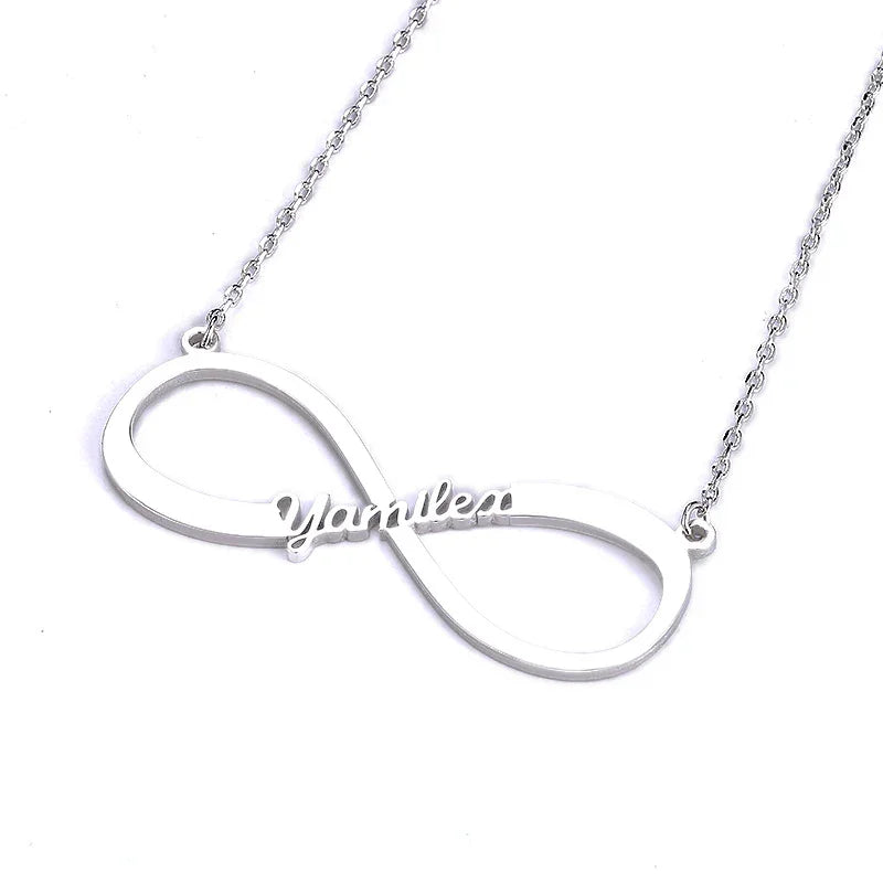 Minimalist Personalized Infinity Name Necklace