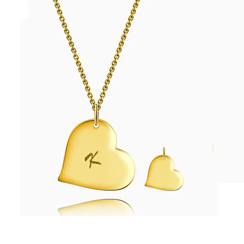 Minimalist Heart Personalized Necklace