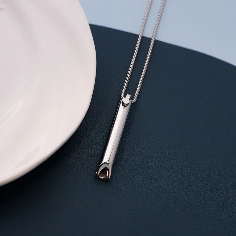 Personalized Name Whistle Necklace for Men