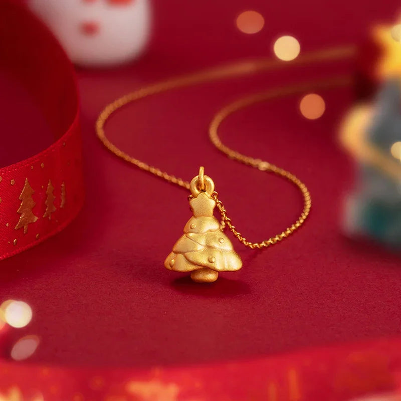 Radiant Glow Christmas Wishing Tree Necklace