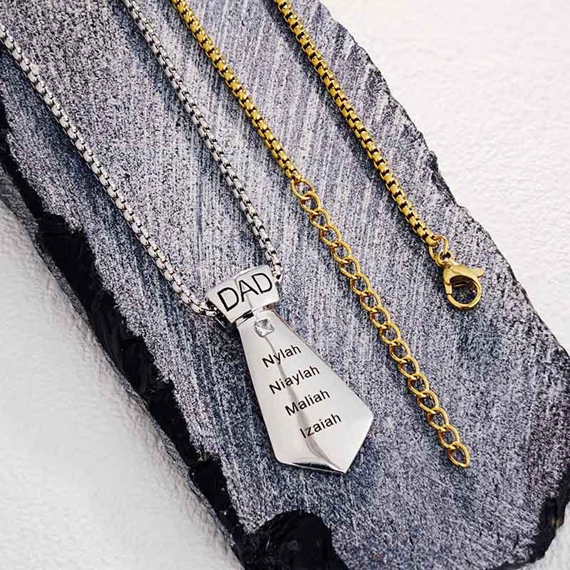 Personalized Men’s Tie Necklace