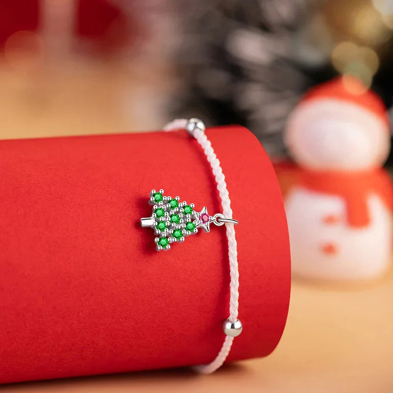 Radiant Glow Christmas Tree Bracelet