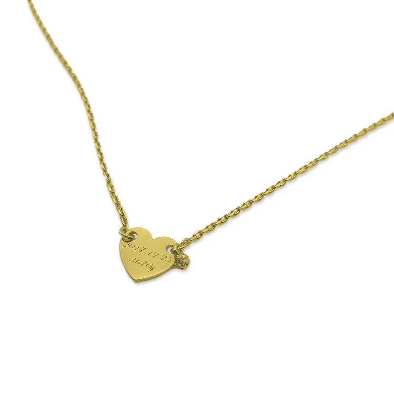 Delicate Personalized Heart Necklace