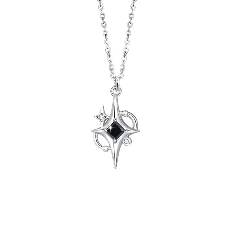 Shimmering Love Couple Star Necklace