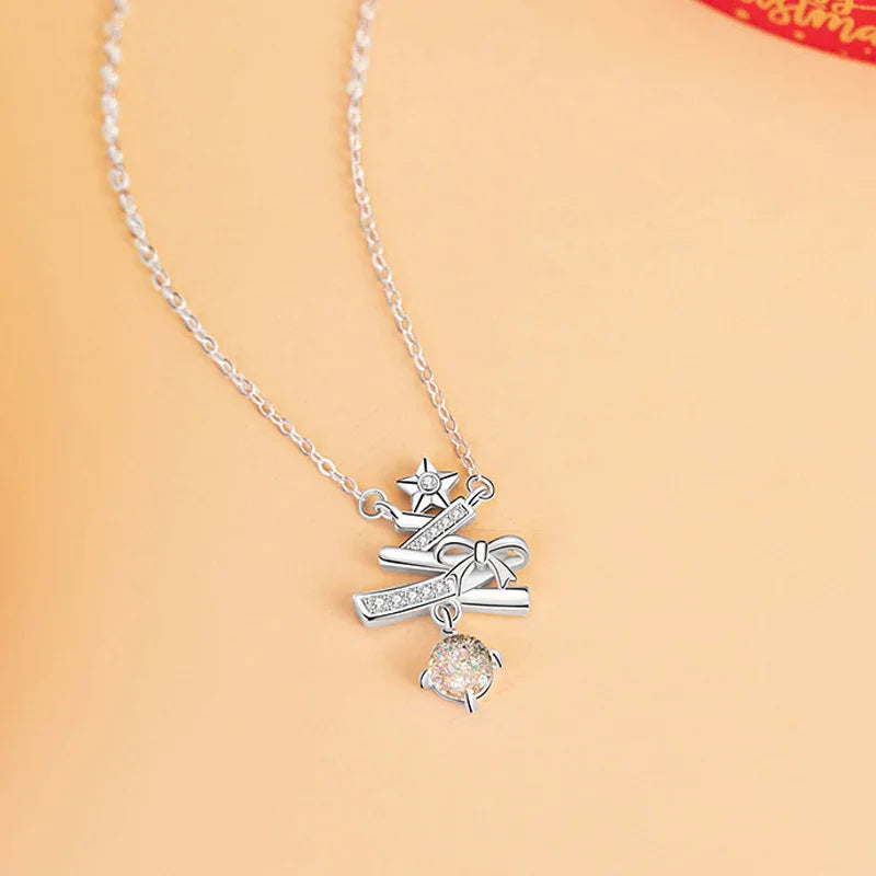 Christmas Tree Pendant Necklace