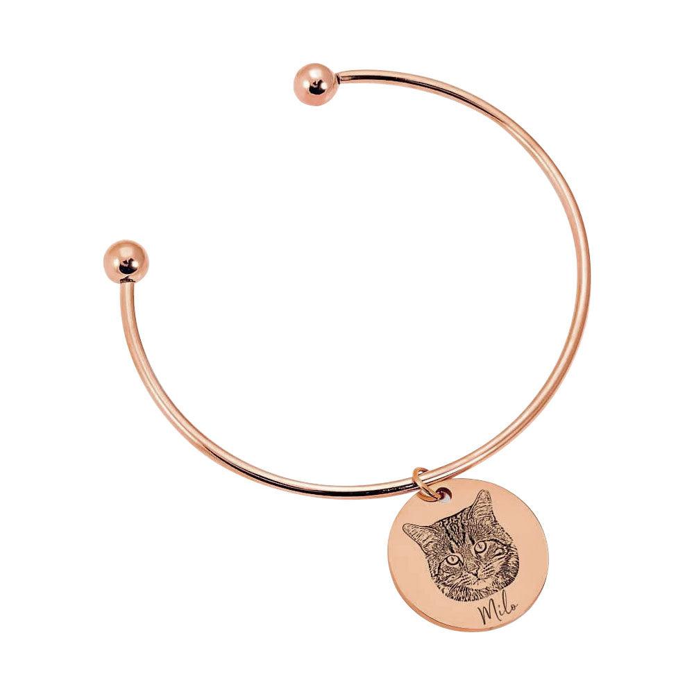 Custom Engraved Pet Photo Bracelet | A Meaningful Personal Keepsake