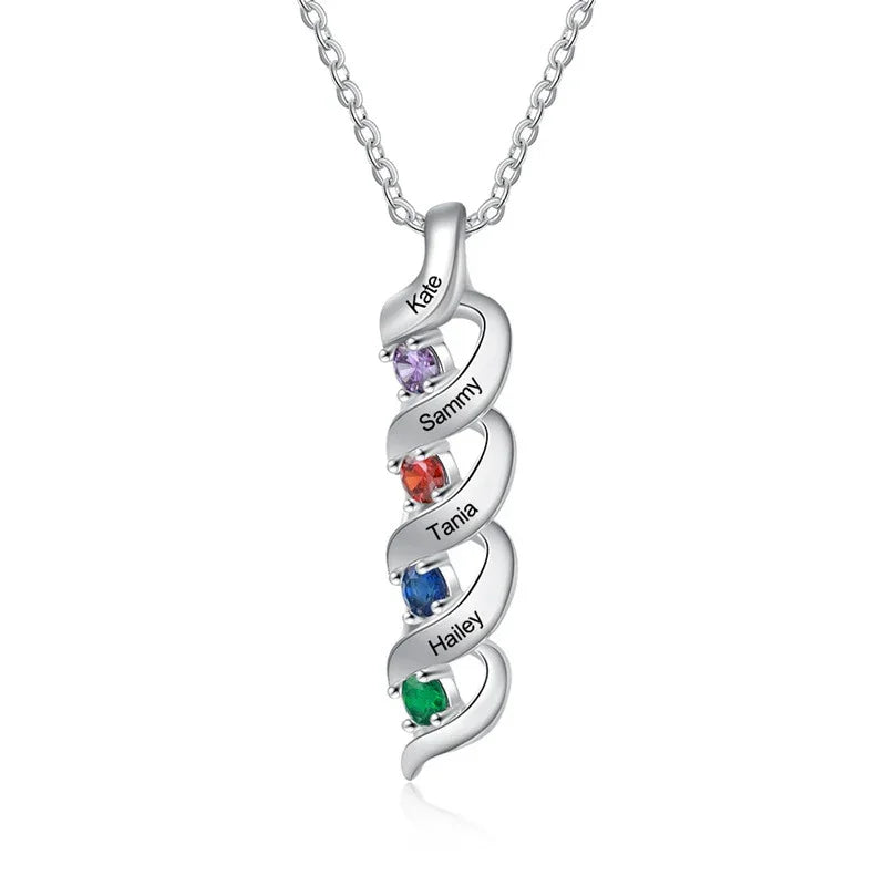 Elegant Personalized Birthstone Necklace