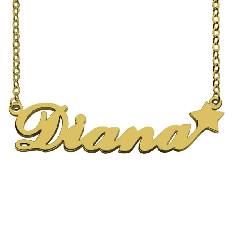 Shining Star Personalized Name Necklace