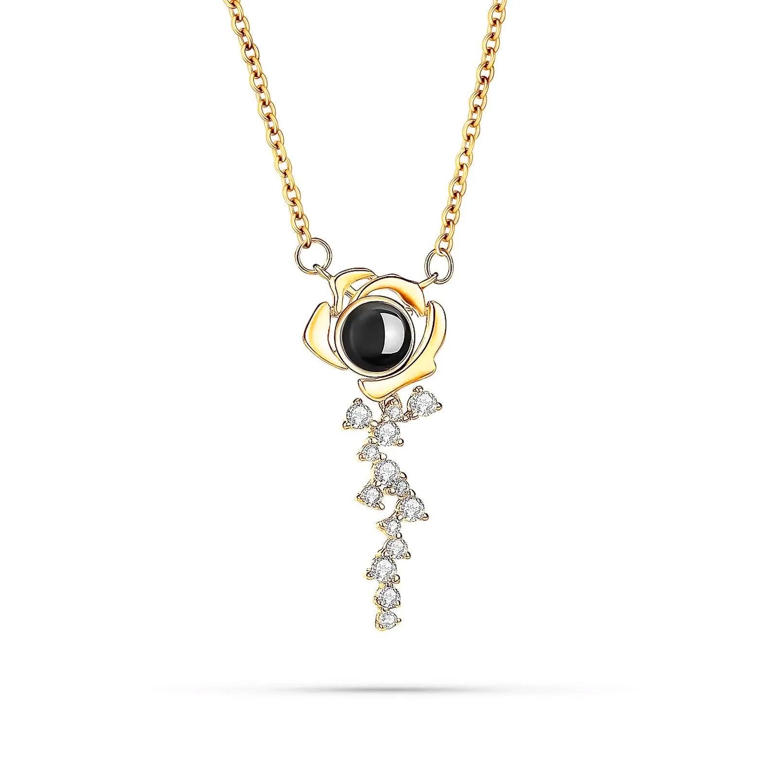 Eternal Rose – Custom Pet Photo Projection Necklace