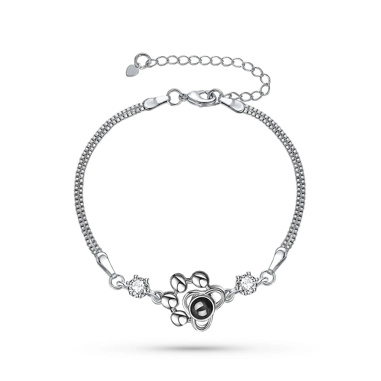 Pawprint of My Heart – Custom Pet Projection Bracelet
