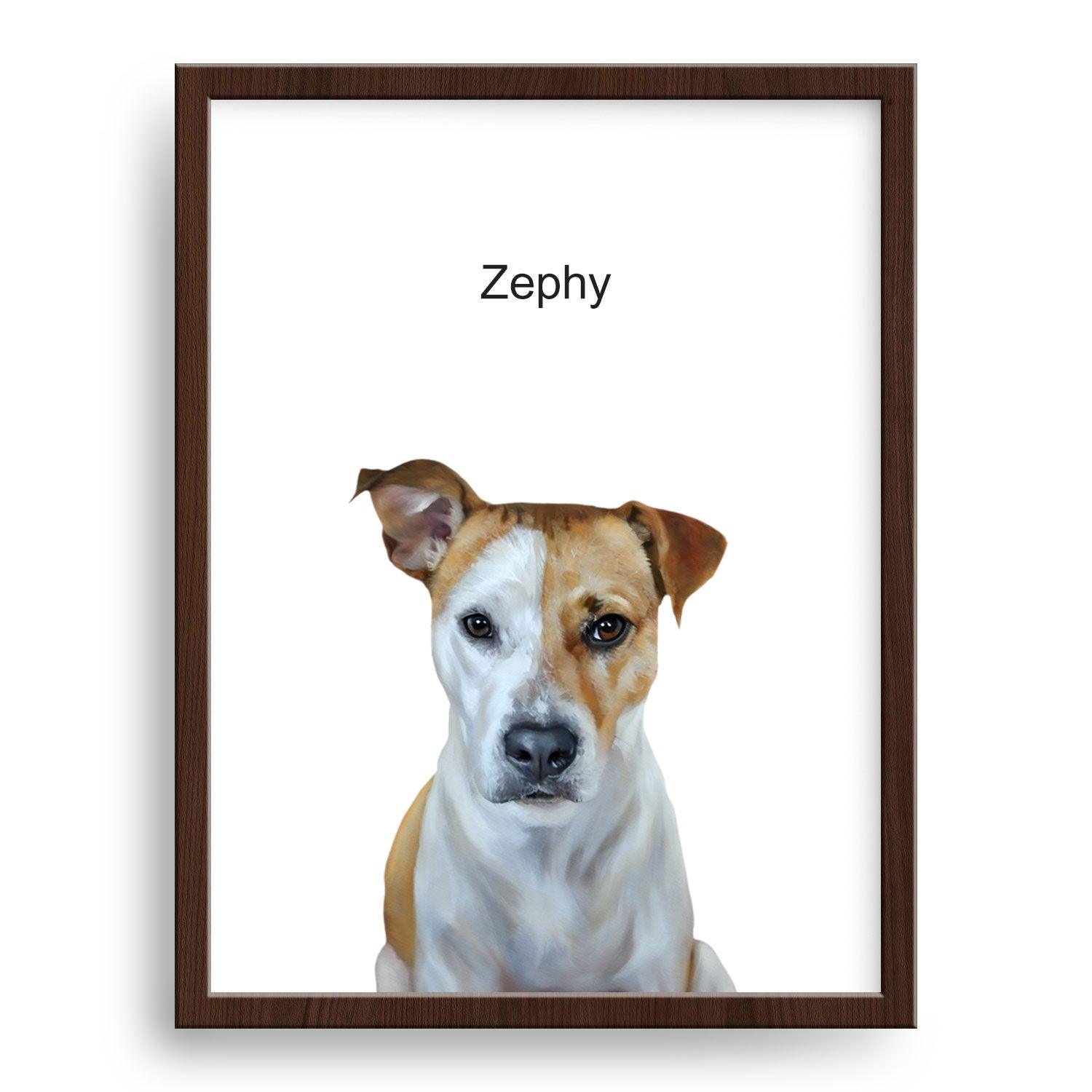 Custom Modern Pet Portrait