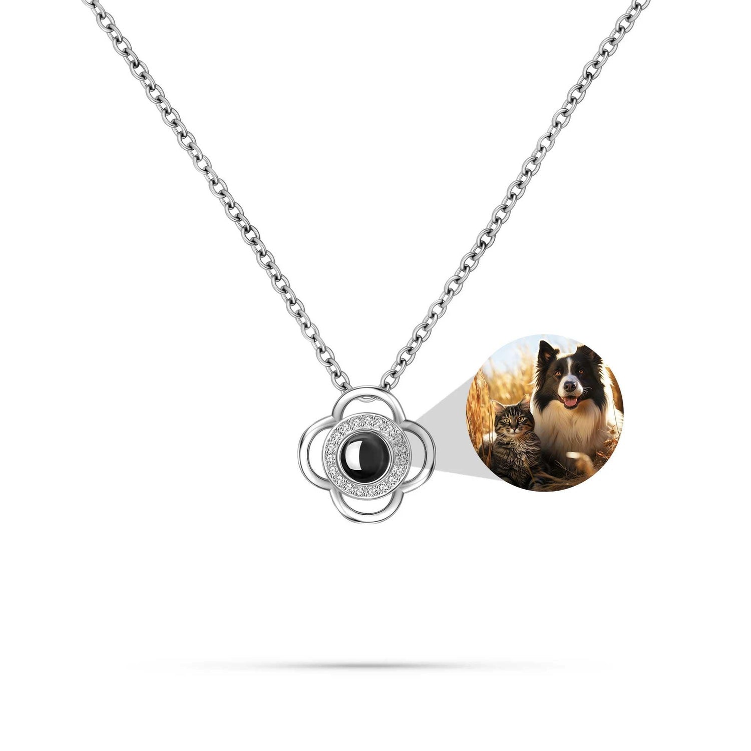 Forever in Bloom – Personalized Pet Photo Necklace