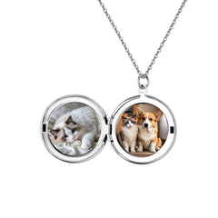 Custom Pet Photo Locket Necklace | Personalised Memory Pendant