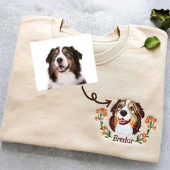 Custom Pet Embroidered Sweatshirt