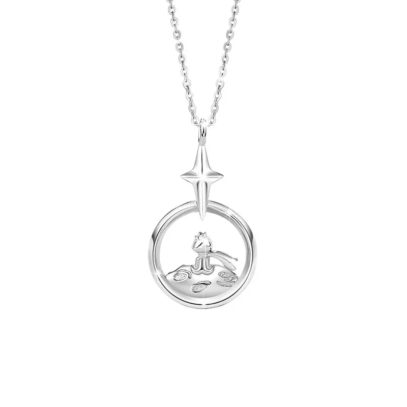 Rose & Star Couple Necklace
