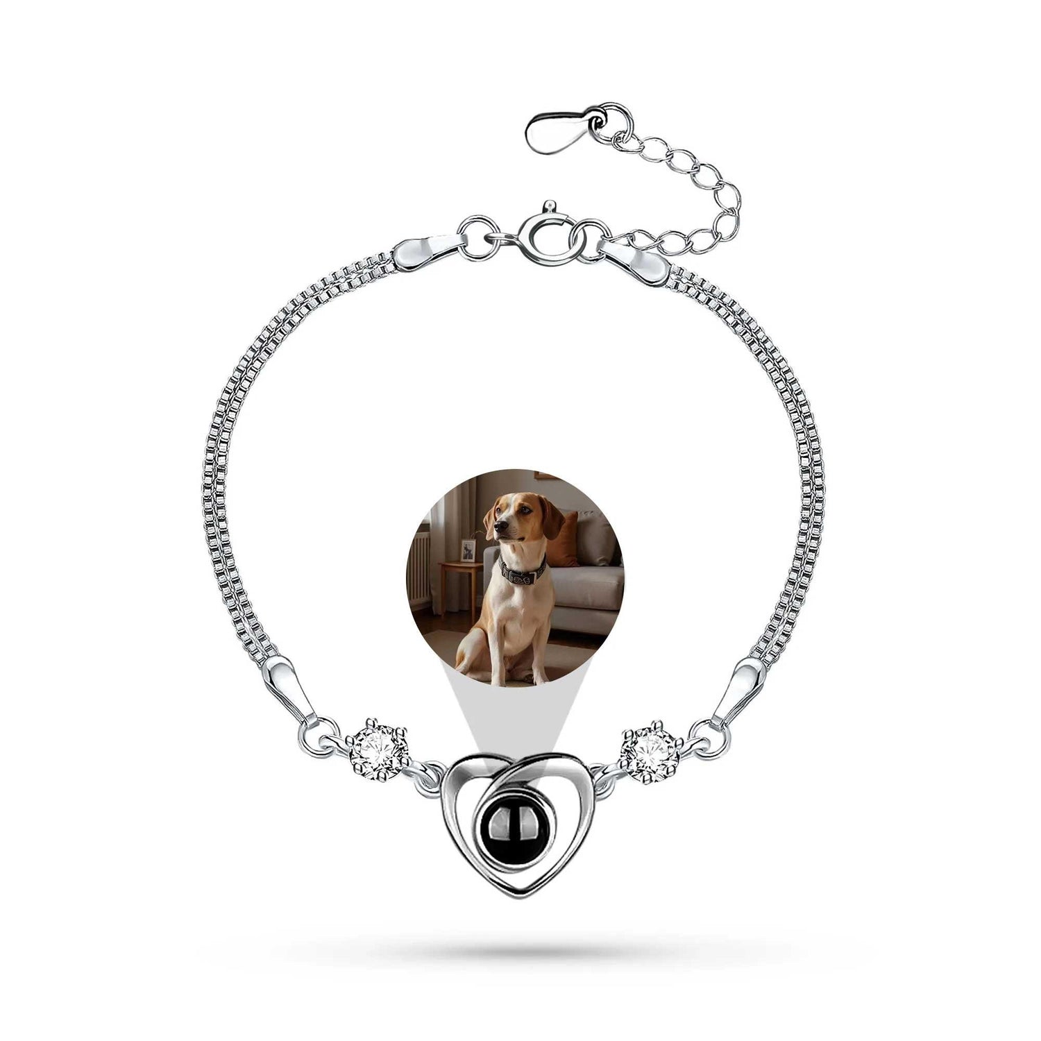 Heart of My Pet – Custom Pet Photo Projection Bracelet