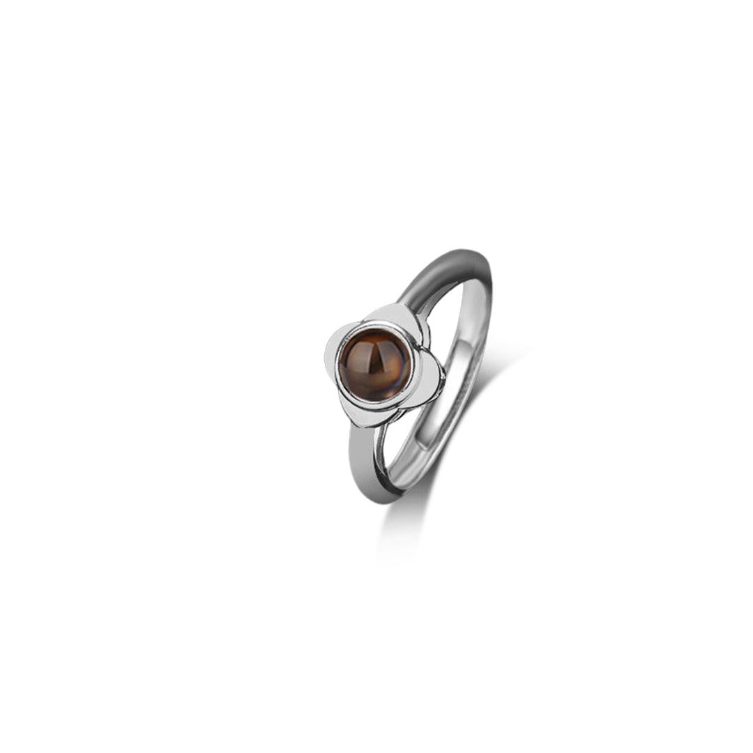 LuckyPaw – Custom Four-Leaf Clover Pet Photo Projection Ring