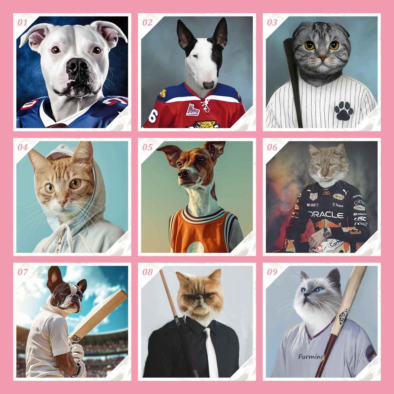 Custom Pet Career Portrait Blanket