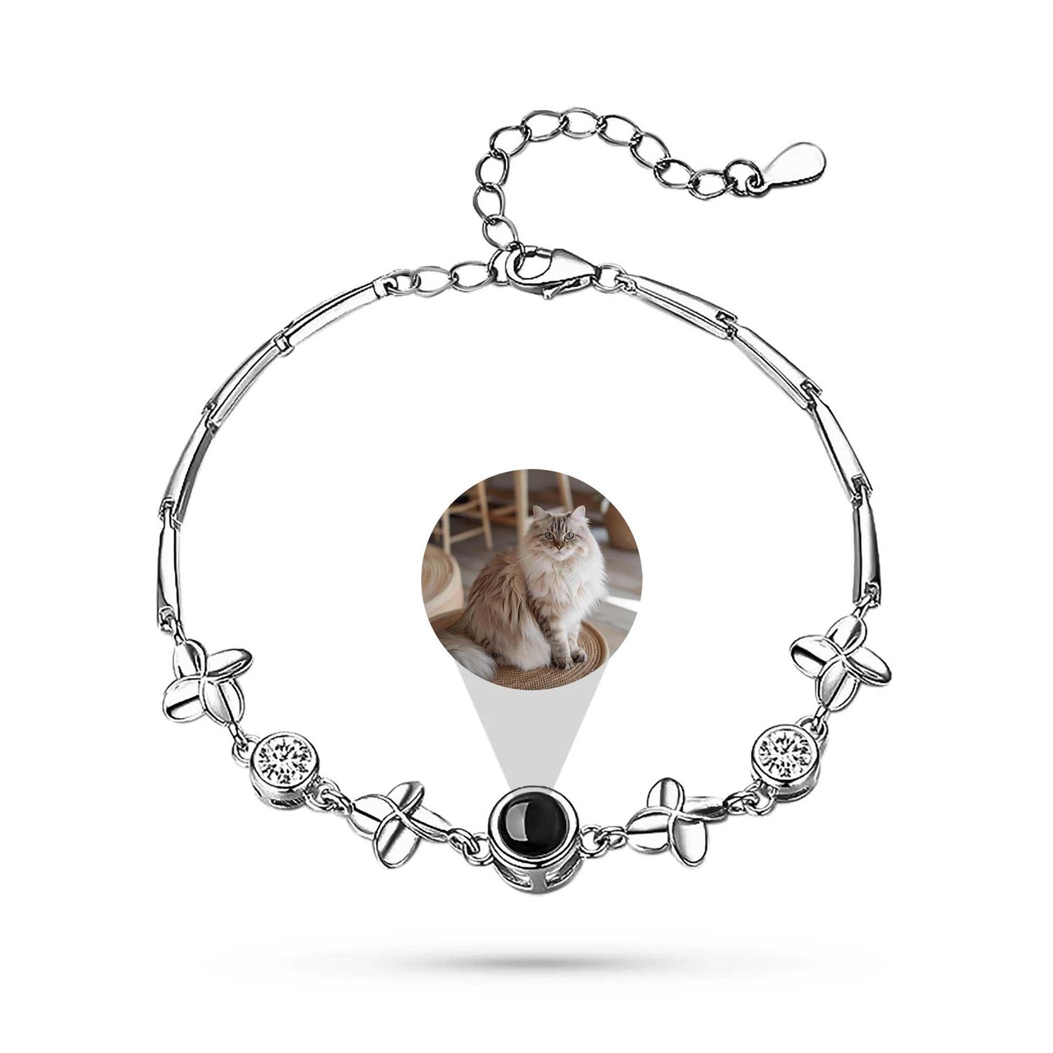 Floral Path – Custom Pet Photo Projection Bracelet