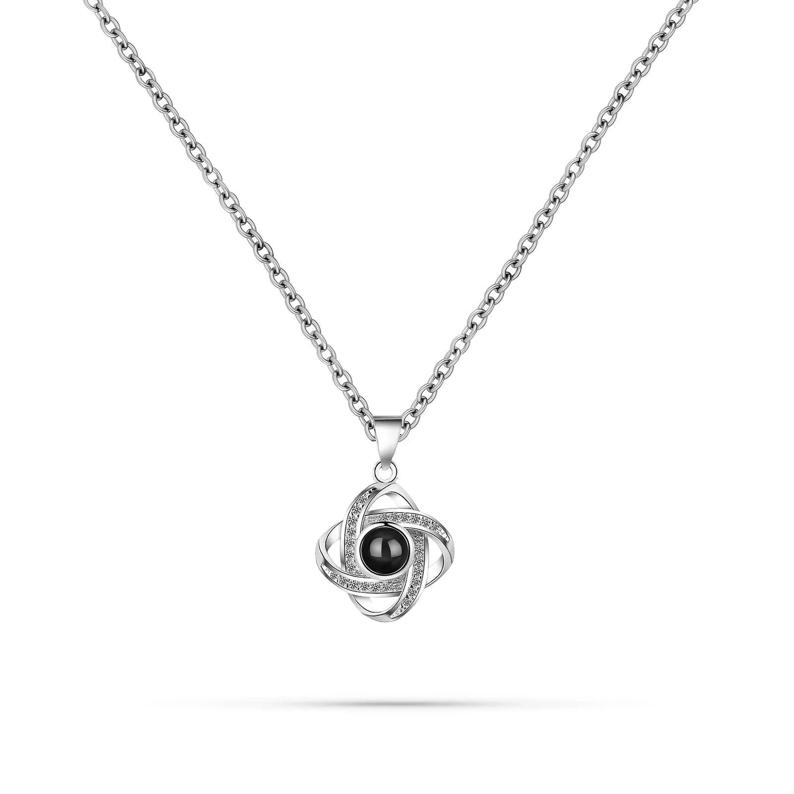 Infinity Knot – Custom Pet Photo Projection Necklace