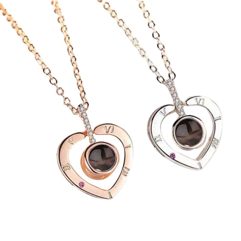 Timeless Heart – Custom Pet Photo Projection Necklace