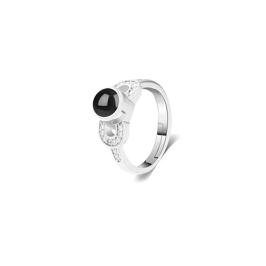 Infinity Embrace – Custom Photo Projection Ring