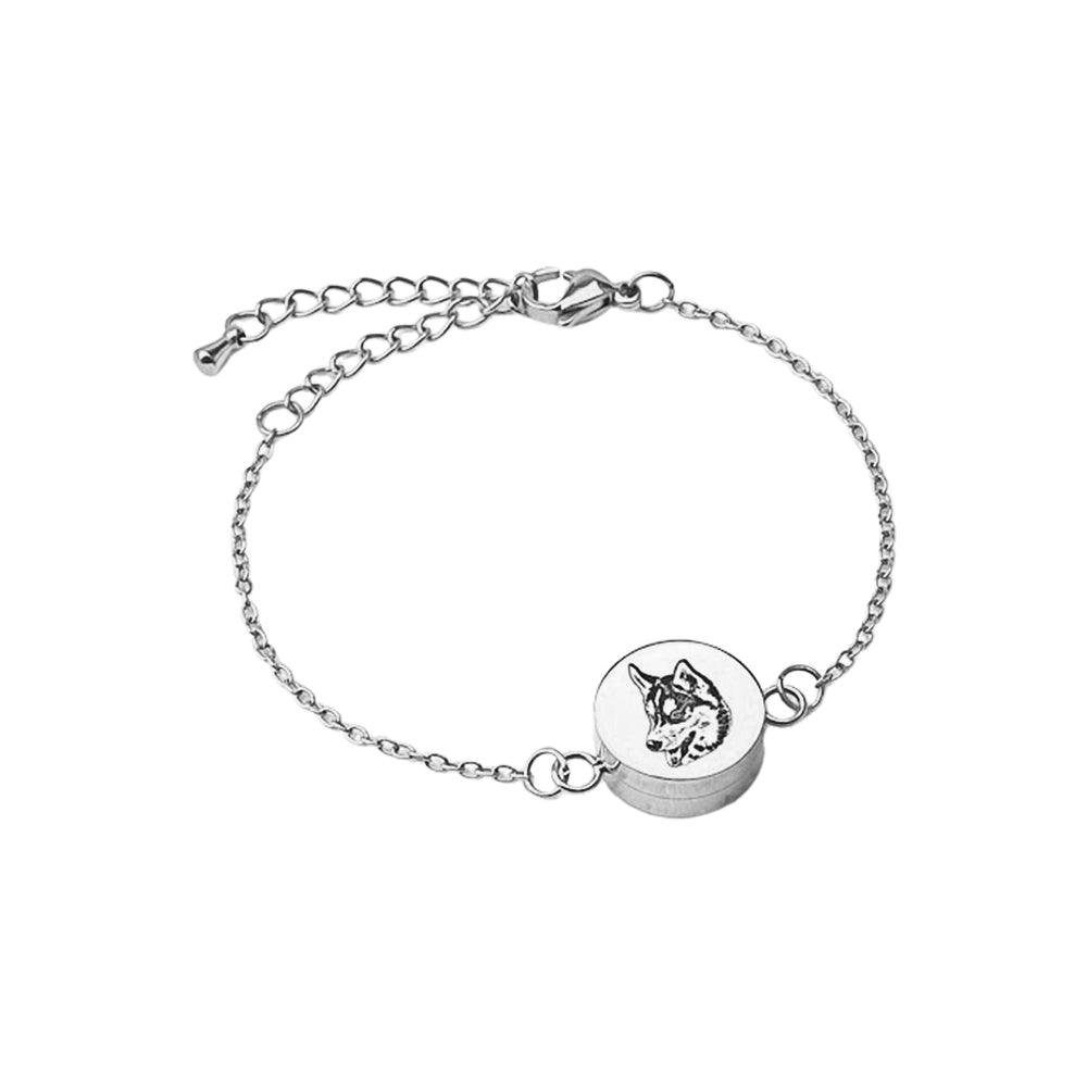 Custom Engraved Pet Hair Bracelet | Personalised Memorial Keepsake