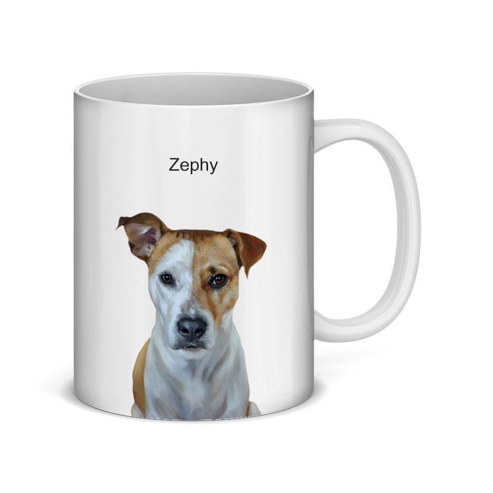 Custom Modern Pet Portrait Mug