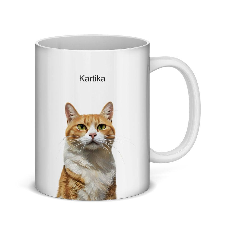 Custom Modern Pet Portrait Mug