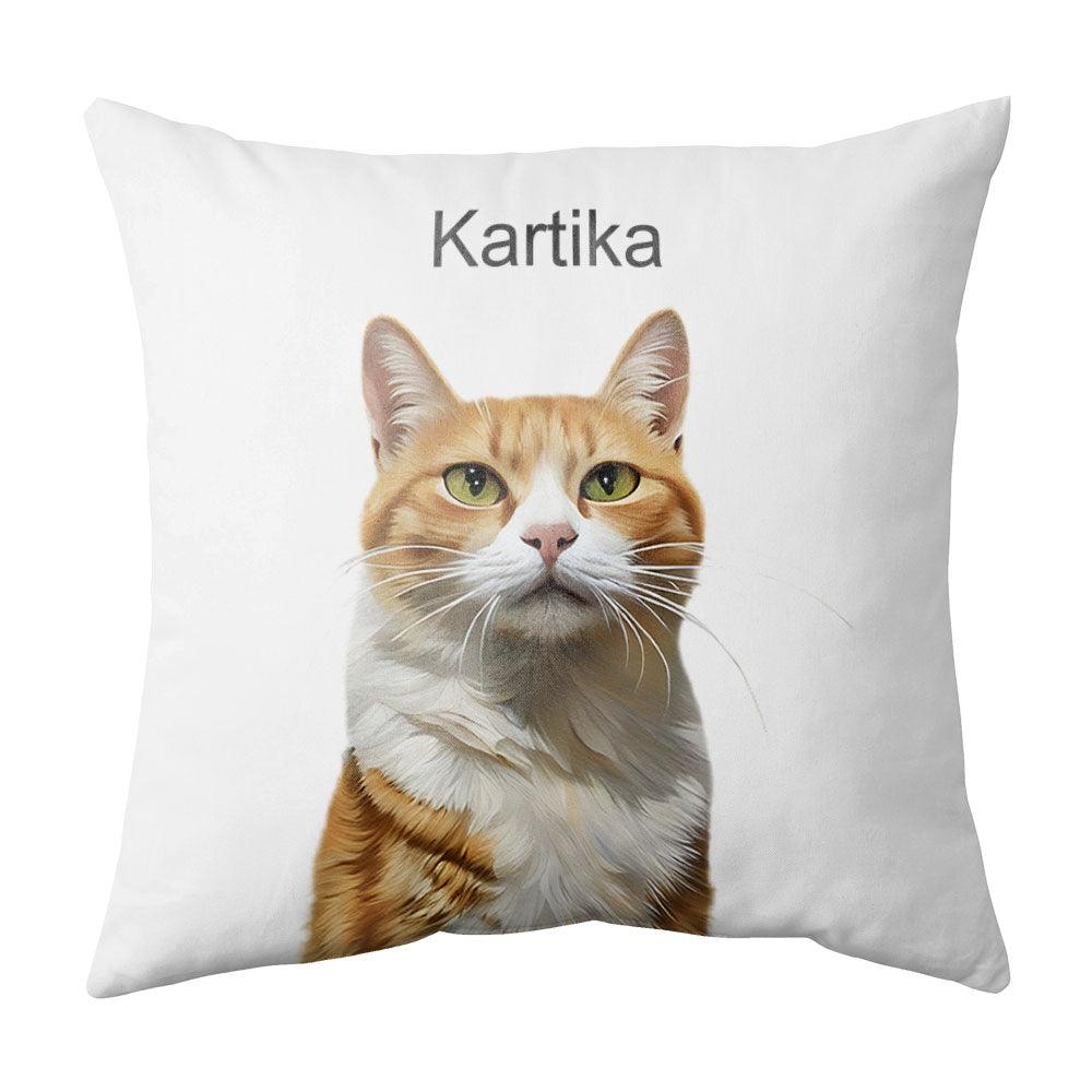 Custom Modern Pet Portrait Pillow