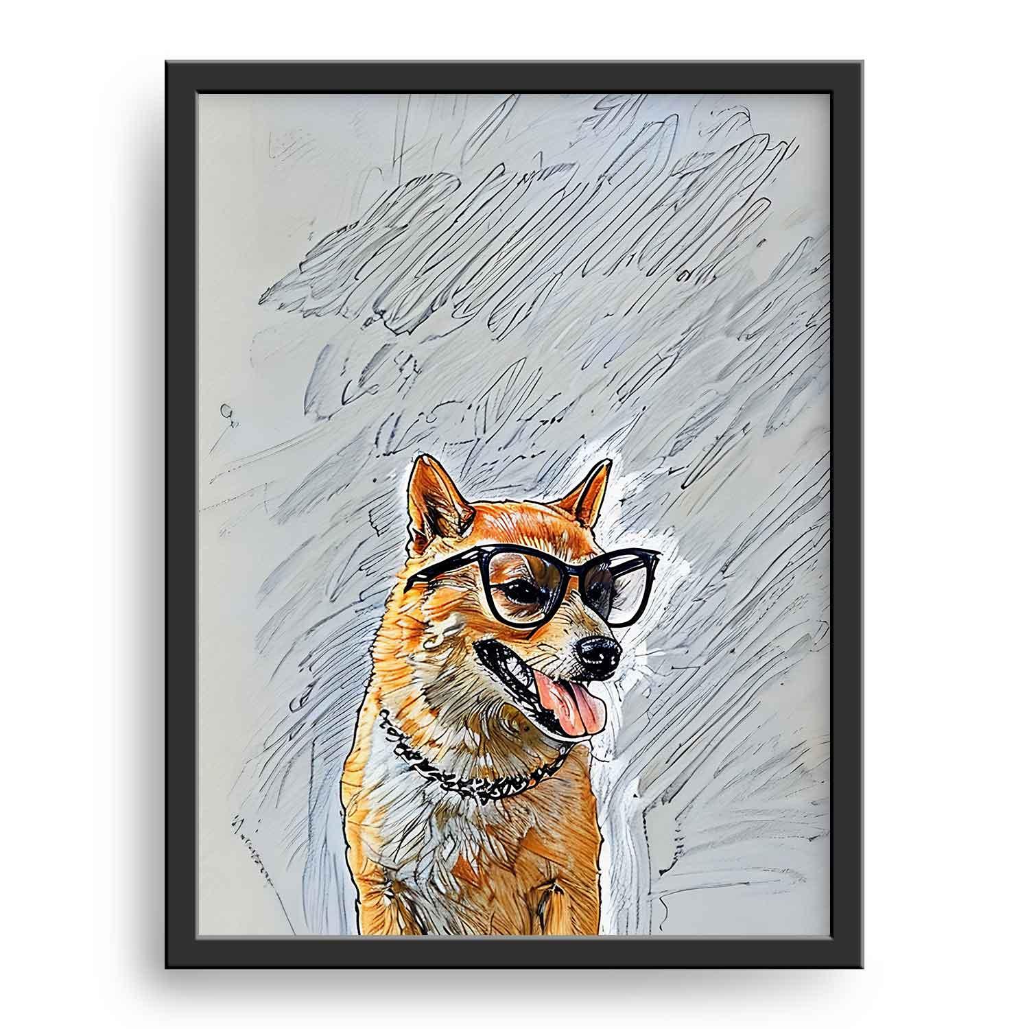 Custom Color Sketch Pet Portrait