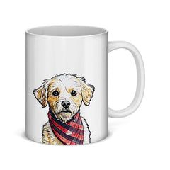 Custom Color Sketch Pet Portrait Mug