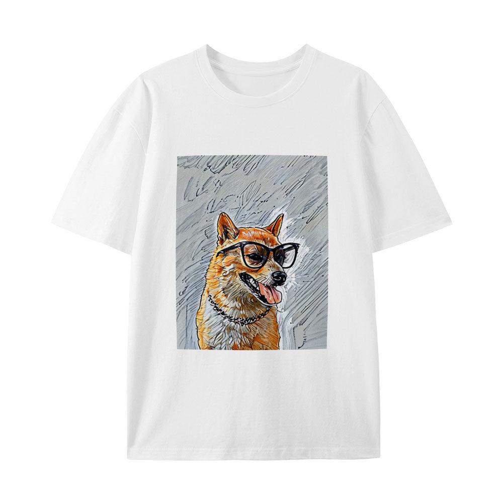 Custom Color Sketch Pet Portrait T-Shirt
