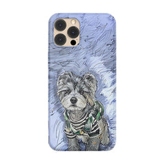 Custom Color Sketch Pet Portrait Phone Case