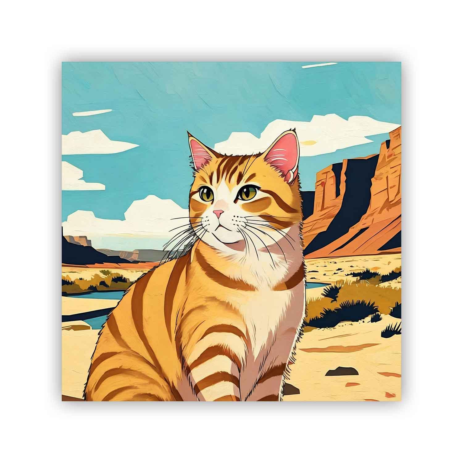 Custom Cartoon Pet Paint by Numbers – Canyon Adventure