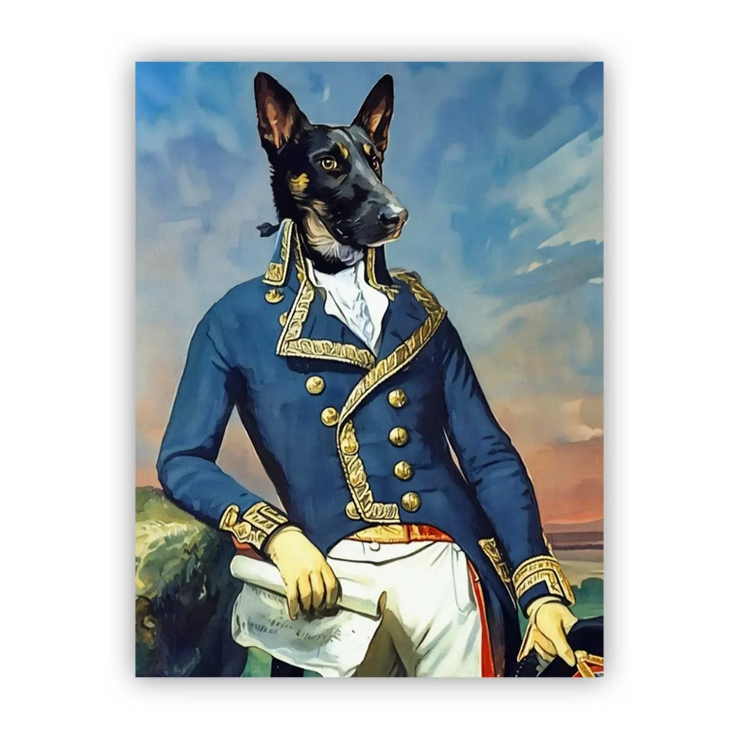 Custom Pet Paint by Numbers – The Admiral