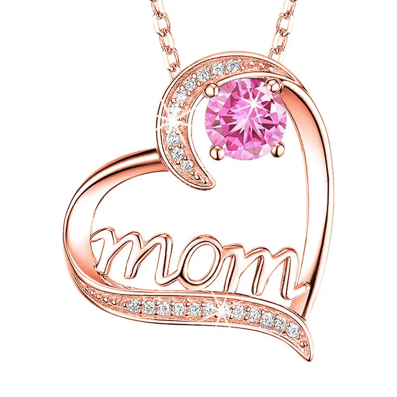 Eternal Mom Birthstone Necklace