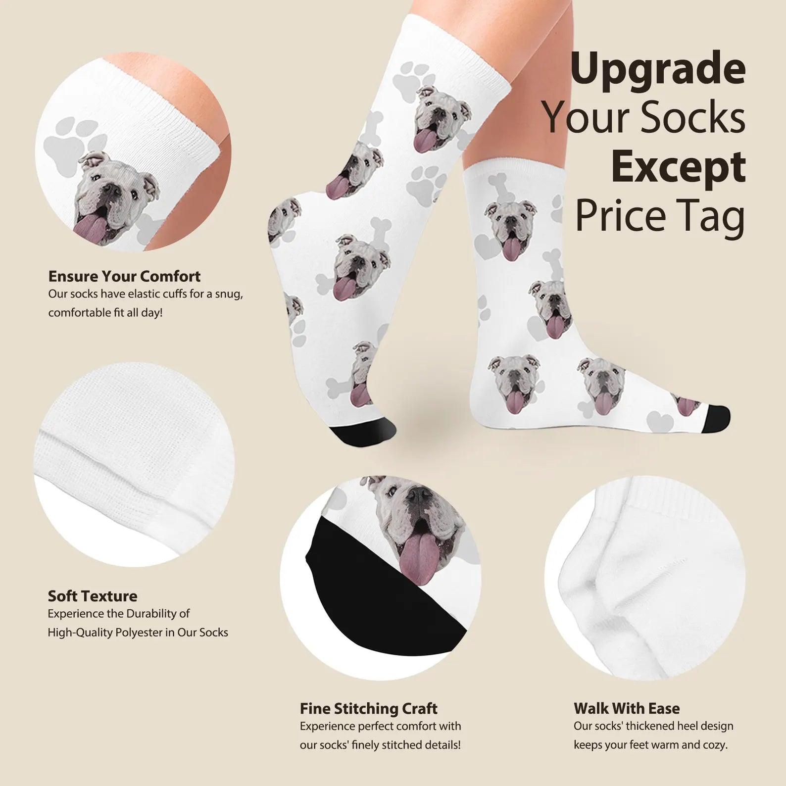 Custom Personalized Pet Socks