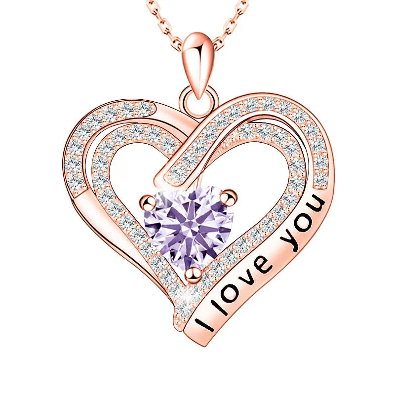 Endless Affection Birthstone Necklace