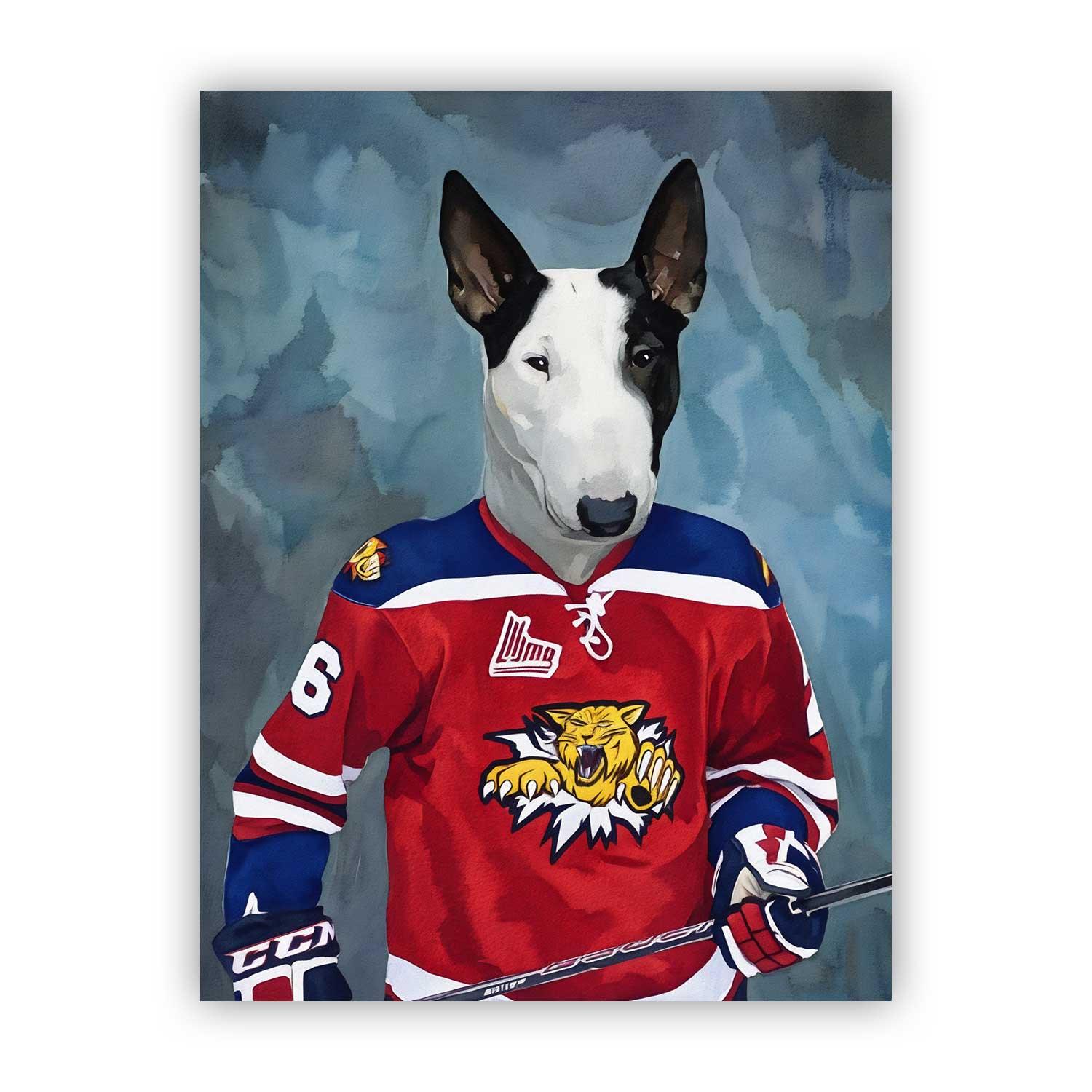 Custom Pet Paint by Numbers – The Hockey Player