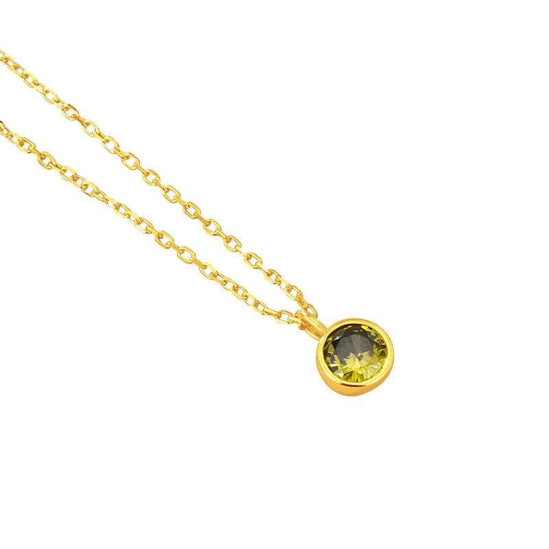 Luna Birthstone Necklace