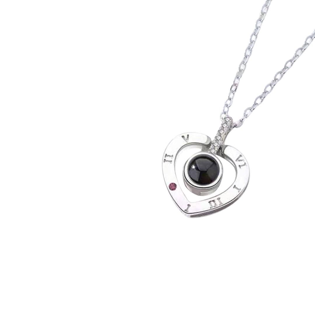 Timeless Heart – Custom Pet Photo Projection Necklace