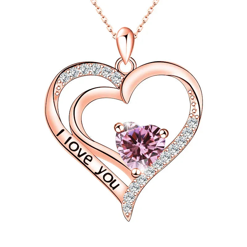 Heartfelt Promise Birthstone Necklace