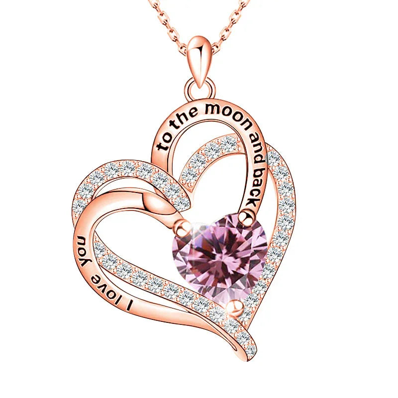 Lunar Love Birthstone Necklace