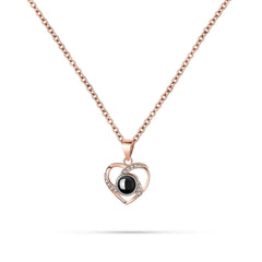 Heart Nest - Custom Pet Photo Projection Necklace