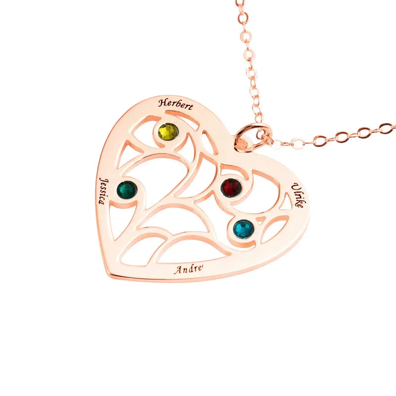 Radiant Family Birthstone Necklace