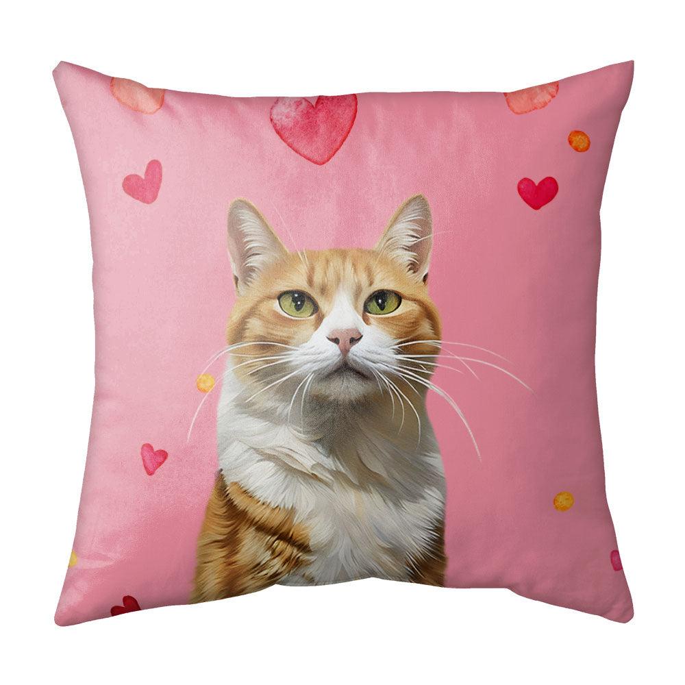 Custom Modern Pet Portrait Pillow