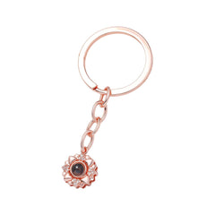 Blooming Memory – Custom Pet Photo Projection Keychain