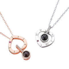 Timeless Heart – Custom Pet Photo Projection Necklace