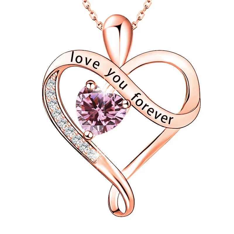 Pure Infinity Birthstone Necklace